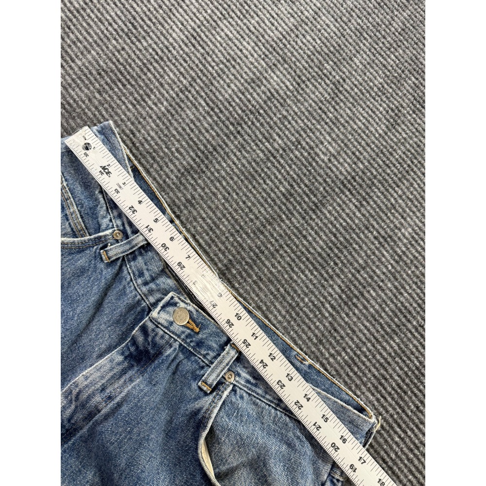 Wrangler Authentics Mens Jeans 35x29 Straight Leg Light Wash Denim Workwear - Picture 2 of 11